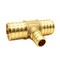 Thrifco Plumbing 3/4" x 1/2" x 3/4" Brass Reducing Tee Lead Free F1807 - (PEX B) 7910234 - alternate 4