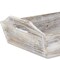 Homeroots White Rustic Finish Wood Serving Tray With Handles 379870 - alternate 9