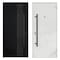 Vdomdoors Steel Door Deux 6078 Black Enamel Entry Door Painted W36xH80 Left hand Inswing DEUX6078EXD-BLK-W36 x H80-LH-I - alternate 5