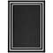 Homeroots 5' X 7' Black And Ivory Indoor Outdoor Area Rug 545489 - alternate 1