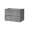 Homeroots 28" Gray Wood Freestanding Bathroom Vanity With White Sink And Two Drawers 627462 - alternate 5