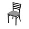 Holland Bar Stool Co 400 Jackie 18" Chair with Black Wrinkle Finish and Canter Folkstone Grey Seat 40018BW007 - alternate 1