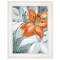 Homeroots Tiger Lily in Orange 1 White Framed Print Wall Art 405525 - alternate 1