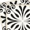 Homeroots 7" X 7" Black and White Flo Peel and Stick Removable Tiles 399953 - alternate 5