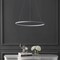 Jonathan Y Brice 23.75" Modern Contemporary Metal Round Dimmable Integrated LED Pendant, Gray JYL7203E - alternate 12