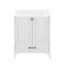 Flash Furniture Haven 30in. Vanity w/Sink, Storage Cabinet w/Gold Hardware, Bottom Drawer, Marble Countertop, Wht FS-BN-4-30-KD-WH-HDGLD-GG - alternate 7
