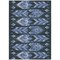 Homeroots 10' X 14' Denim Blue And Sky Blue Southwestern Washable Indoor Outdoor Area Rug 587817 - alternate 7