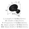 Amerock Vaile 1-3/8 inch (35mm) Length Matte Black Cabinet Knob, 10PK 10VMP53014FB - alternate 4