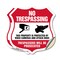 Signmission No Trespassing Shield Sign This Property, 18 inch X 18 inch, Vinyl Decal, 2PK SHI-D-2PACK-18-409 - alternate 1