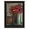 Homeroots Basket and Blossoms Black Framed Print Wall Art 406748 - alternate 1