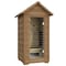 Saunaspa 1-Person Outdoor Red Cedar and Hemlock FIR Infrared Cabin Sauna with Star Night Color Lights SS-OTHT001 - alternate 4