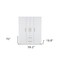 Homeroots 59" White Two Drawer Combo Dresser 546423 - alternate 13