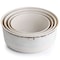Laurie Gates California Designs Mauna 8 Piece Melamine Nesting Storage Bowl Set in Cracked White 135400.08 - alternate 5