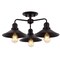 Jonathan Y Calvin 18.5" 3-Light Iron Industrial LED Semi Flush Mount, Oil Rubbed Bronze JYL7498A - alternate 1