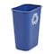 Rubbermaid Commercial DESKSIDE RECYCLING CONTAINER SMFG295773BLUE - alternate 4