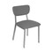 Bfm Seating Hamilton Side Chair, Grade 3 Vinyl Seat & Back - Steel Frame - Platinum Finish JS10C2024-2024PL - alternate 1