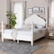 Baxton Studio Martino Four-Poster Platform Bed, King, White 264-14394-ZORO - alternate 8