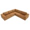 Homeroots 116" Brown Fabric Modular Sleeper Sofa 568304 - alternate 10