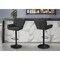 Monarch Specialties Barstool, Adjustable-in. H, Bar Height, Counter Height, Kitchen, Black Fabric, Black Metal, 2PK I 2334 - alternate 3