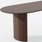 Homeroots 66" Brown Solid Wood Double Pedestal Base Oval Dining Table 712856 - alternate 6