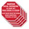 Signmission Maintain Social Distancing At Least, 10 inch X 10 inch, Aluminum Metal Signs, 5PK OC-A-5Pack-10-201 - alternate 1