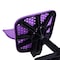 Homeroots Purple and Black Adjustable Height Swivel Rolling Office Chair 568078 - alternate 6