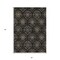 Homeroots 5' X 8' Black Gray And Brown Medallion Washable Indoor Outdoor Area Rug 587693 - alternate 8