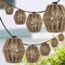 Jonathan Y Samara 10-Light 10 ft. Mid-Century Classic LED C7 Lantern Hemp Rope Shaded String Lights, Brown JYL8708A - alternate 8