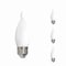 Bulbrite LED Filament, 5 Watt Dimmable CA10 Light Bulb, Milky Glass Finish, E26 Base, 3000K, 500 Lumens, 4PK 862085 - alternate 1