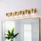 Jonathan Y Irving 40" 6-Light Seeded Glass/Iron Modern Contemporary LED Vanity Light, Brass Gold JYL7621D - alternate 12