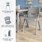 Flash Furniture Plastic Stacking School Chairs with 10.5 in Seat Height in Soft Gray, 10PK 10-YU-YCX-003-SFTGY-GG - alternate 8