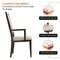 Leisuremod Madera High Back Leather Dining Chair, Aluminum Wood-Look Frame MCAWN-18PW - alternate 10