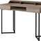 Homeroots 48" Taupe and Black Writing Desk With Two Drawers 333483 - alternate 4