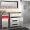 Koolmore 36 in. 2-Drawer Commercial Chef Base Freezer in Stainless-Steel KM-BF-362D - alternate 9