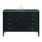 James Martin Vanities Myrrin 48'' Vanity, Carbon Oak w/ Parisien Bleu Silestone Top w/FreePower Wireless Charger 485-V48-CBO-FPBL - alternate 1