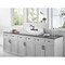 Kingston Brass 33" Cast Iron Single Bowl Wall Mount Kitchen Sink, White GCKWS331916W8 - alternate 6
