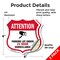 Signmission Video Surveillance Shield Sign Attention, 6 inch X 6 inch, Vinyl Decal, 2PK SHI-D-2PACK-6-469 - alternate 5