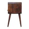Homeroots 22" Brown Solid Wood Square One Drawer Nightstand 651487 - alternate 15