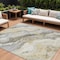 Homeroots 10' X 14' Gold And Silver Abstract Washable Indoor Outdoor Area Rug 618429 - alternate 1