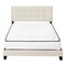 Homeroots Beige Queen Upholstered Bed Frame 333288 - alternate 9