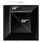 Smarty Had A Party 10.75" Black Square Plastic Dinner Plates (120 Plates), 120PK 6900-CASE - alternate 7
