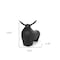 Homeroots 11" Black Aluminum Bull Tabletop Sculpture 608728 - alternate 4