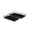 Homeroots Set Of Two 20in Black Rectangular Metal and Mirror Handmade Trays 483307 - alternate 10