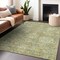 Homeroots 3' X 5' Sage And Green Damask Washable Indoor Outdoor Area Rug 603749 - alternate 8