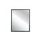 Homeroots 40" Dark Gray Solid Wood Framed Accent Mirror 510900 - alternate 1