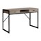Homeroots 48" Taupe and Black Computer Desk With Two Drawers 333487 - alternate 1