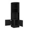 Homeroots 71in Black Wood Corner Bar Cabinet With Two Doors 535087 - alternate 5