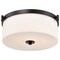 Nuvo Liam, 3 Light Flush Mount, Matte Black, White Opal Glass 60/8217 - alternate 5