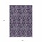 Homeroots 9' X 12' Eggplant Purple And Lavender Damask Washable Indoor Outdoor Area Rug 588164 - alternate 7