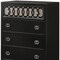 Homeroots 35" X 16" X 50" Nickel Brushed And Black Wood Chest 318753 - alternate 3